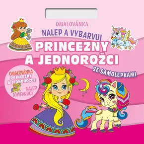 Kleben und Ausmalen! Prinzessinnen und Einhörner